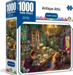 MJM Australia MJM Crown 1000 Piece Puzzle Charm Series Antique Attic Online