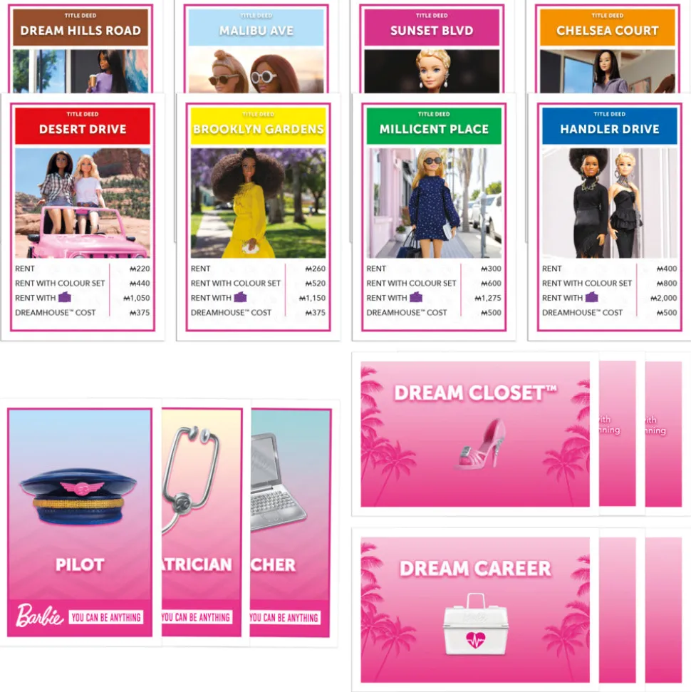 Monopoly Barbie Edition Board Game Flash Sale