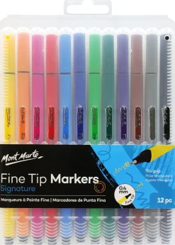 Toyworld NZ Mont Marte Fine Tip Markers 12 Pack Hot