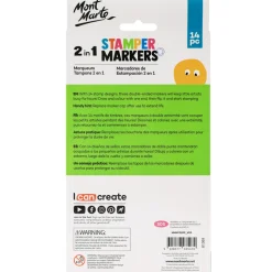 Toyworld NZ Mont Marte 2-In-1 Stamper Markers 14 Pack New