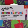 Toyworld NZ Mont Marte Jumbo Crayons 12 Pack Hot