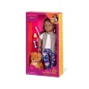 Our Generation 18 Inch Deluxe Doll With Pet Dog Malia Shop
