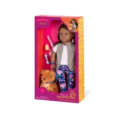 Our Generation 18 Inch Deluxe Doll With Pet Dog Malia Shop