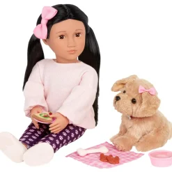 Our Generation 18 Inch Doll With Pet Dog - Jin & Charm Shop