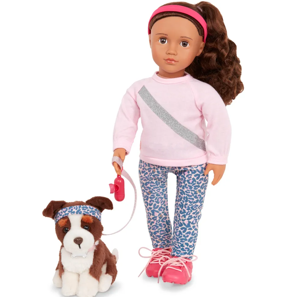 Our Generation 18 Inch Doll With Pet Dog - Natalia & Nillie Online