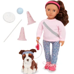 Our Generation 18 Inch Doll With Pet Dog - Natalia & Nillie Online