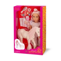 Our Generation 18 Inch Hair Play Doll With Pet Foal Elara Fashion