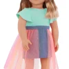 Our Generation 18 Inch Regular Doll With Denim & Tulle Skirt Lisa Shop
