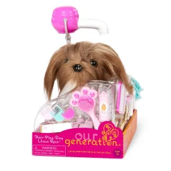 Our Generation Hair Play Dog Lhasa Apso New