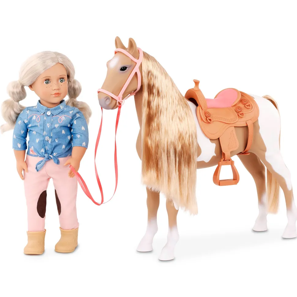 Our Generation Horse 20 Inch Hair Play - Palomino Discount
