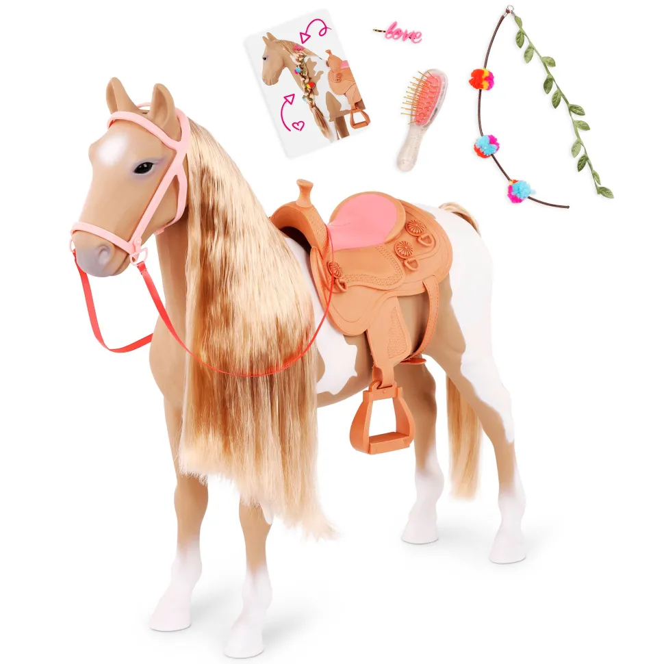 Our Generation Horse 20 Inch Hair Play - Palomino Discount