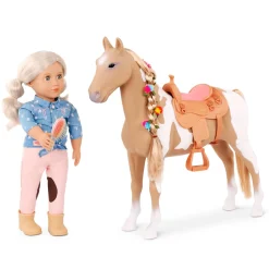 Our Generation Horse 20 Inch Hair Play - Palomino Discount