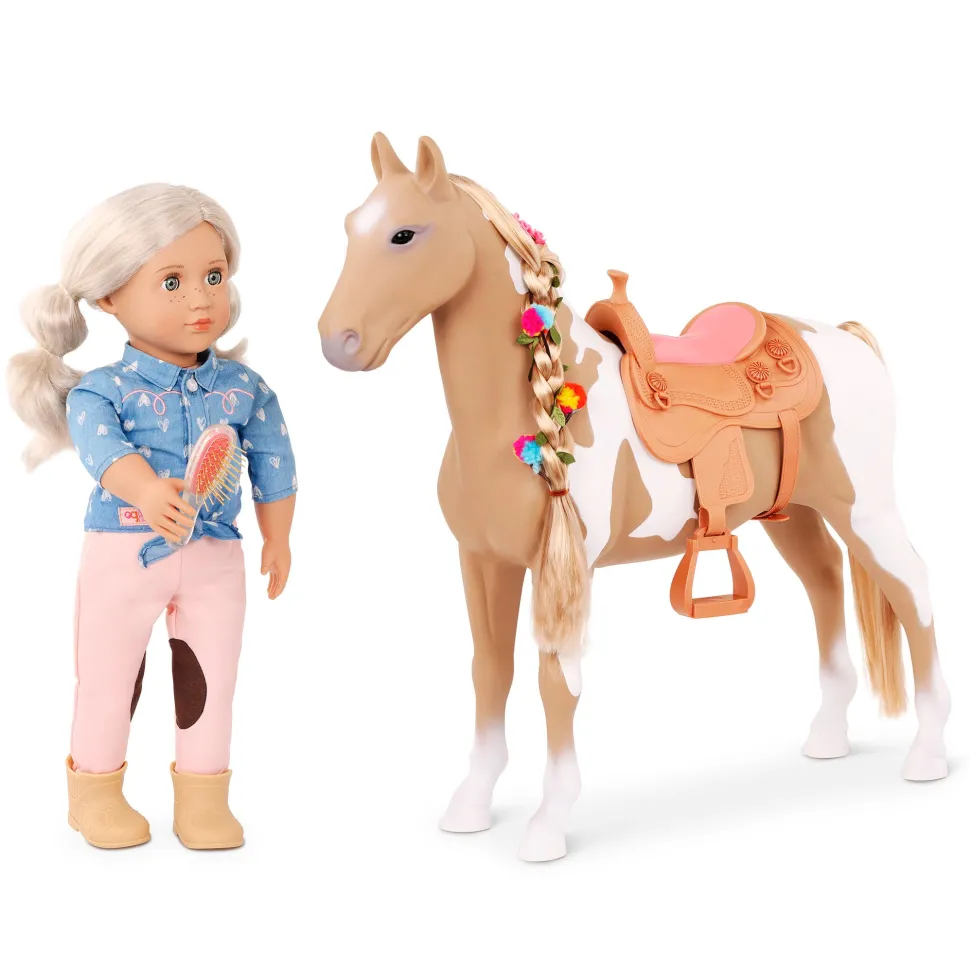 Our Generation Horse 20 Inch Hair Play - Palomino Discount
