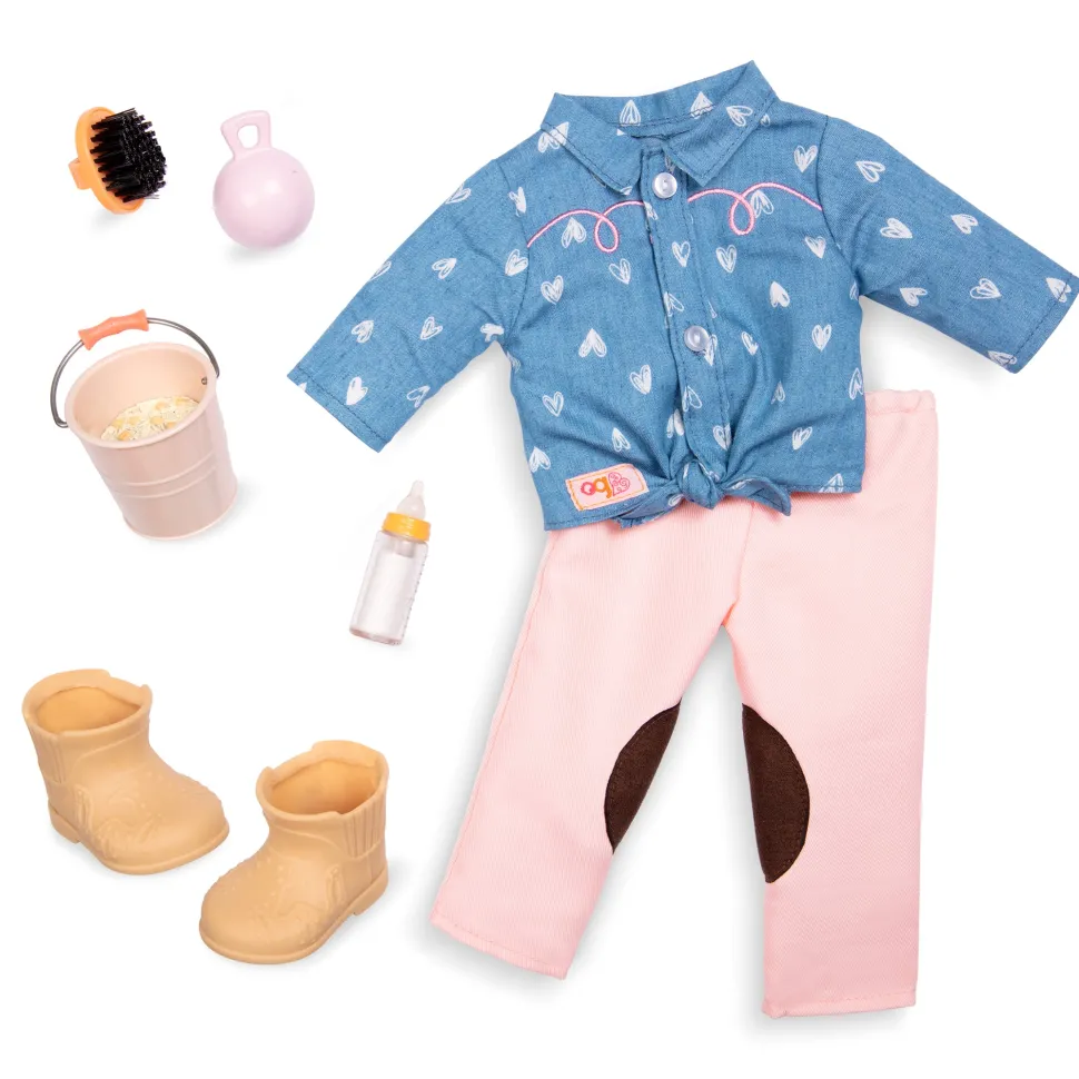 Our Generation 18Inch(45cm) Deluxe Doll Daveen With Pet Foal Clearance