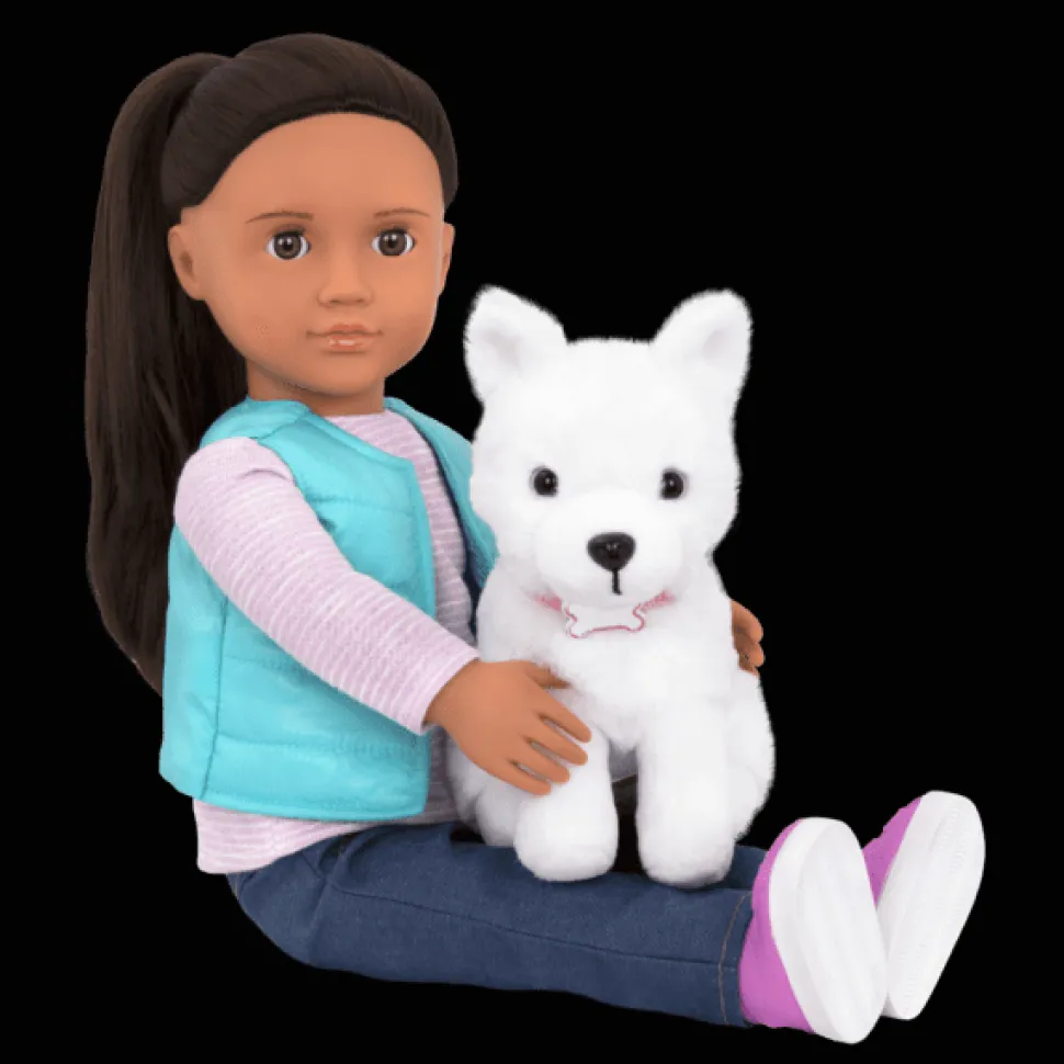 Our Generation 18Inch(45cm) Professional Doll Cassie The Dog Trainer With Pet Dog Best