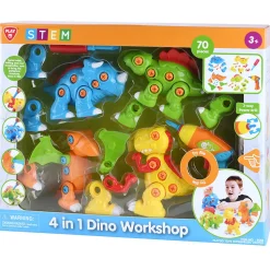 Playgo Toys Ent Ltd Playgo Toys Ent. Ltd. 4 In 1 Dino Workshop Set Flash Sale