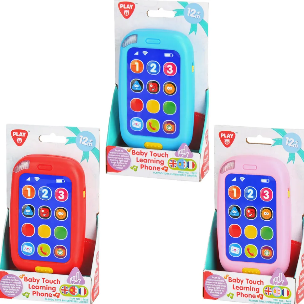Playgo Toys Ent Ltd Playgo Toys Ent. Ltd. Baby Touch Learning Phone Assorted Styles New