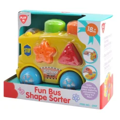 Playgo Toys Ent Ltd Playgo Toys Ent. Ltd. Fun Bus Shape Sorter New
