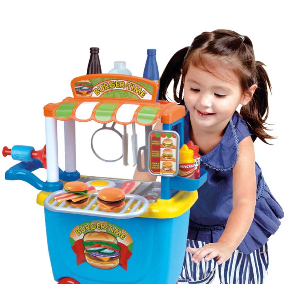 Playgo Toys Ent Ltd Playgo Toys Ent. Ltd. Gourmet Burger Cart 36 Piece Clearance
