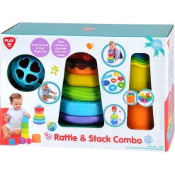 Playgo Toys Ent Ltd Playgo Toys Ent. Ltd. Rattle & Stack Combo New