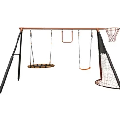 Playworld 5 Function Compact Swing Set New