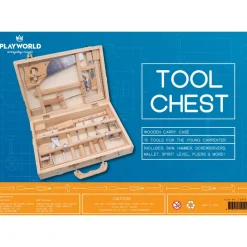 Playworld 15 Piece Wooden Tool Chest Online