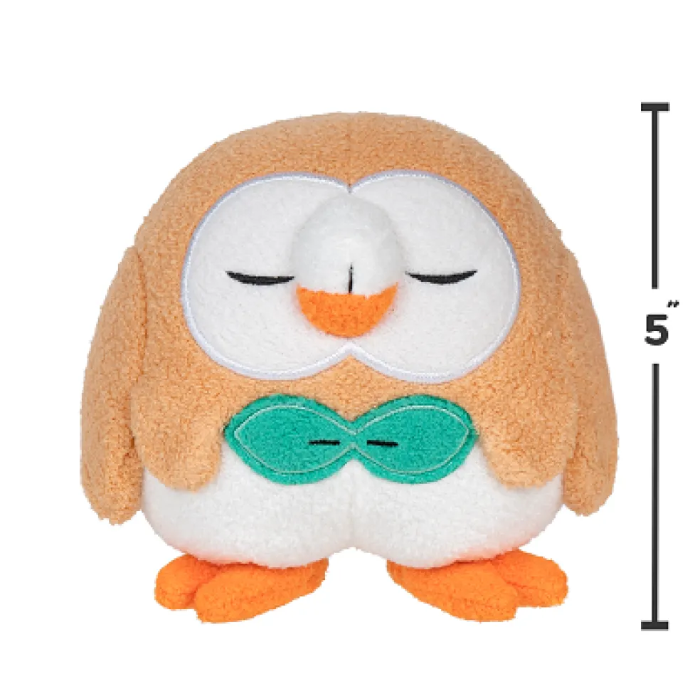 Pokemon 5 Inch Sleeping Plush Rowlet Outlet