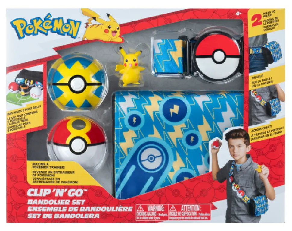 Pokemon Clip N Go Bandolier Set Pikachu Store