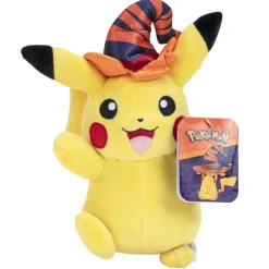 Pokemon Halloween 20cm Plush Pikachu Wearing Witches Hat Flash Sale