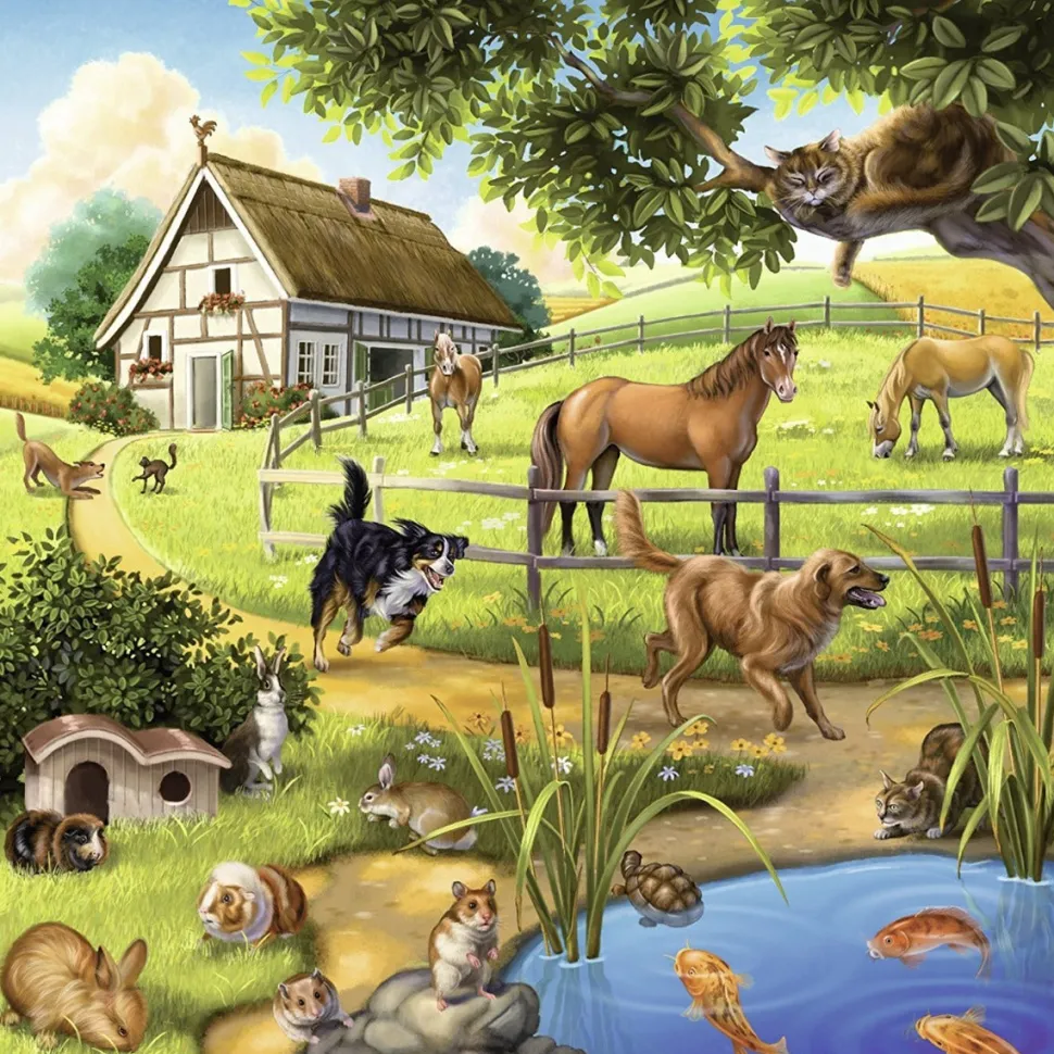 Ravensburger Forest Zoo & Pets 3x49 Piece New