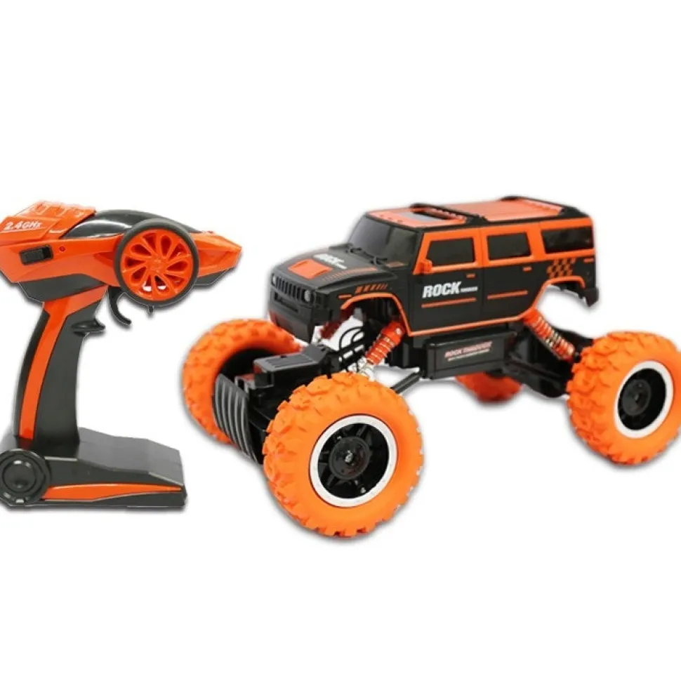 Toyworld NZ Rock Through 1:14 Remote Control Off Road Vehicle Green Orange/Black Flash Sale