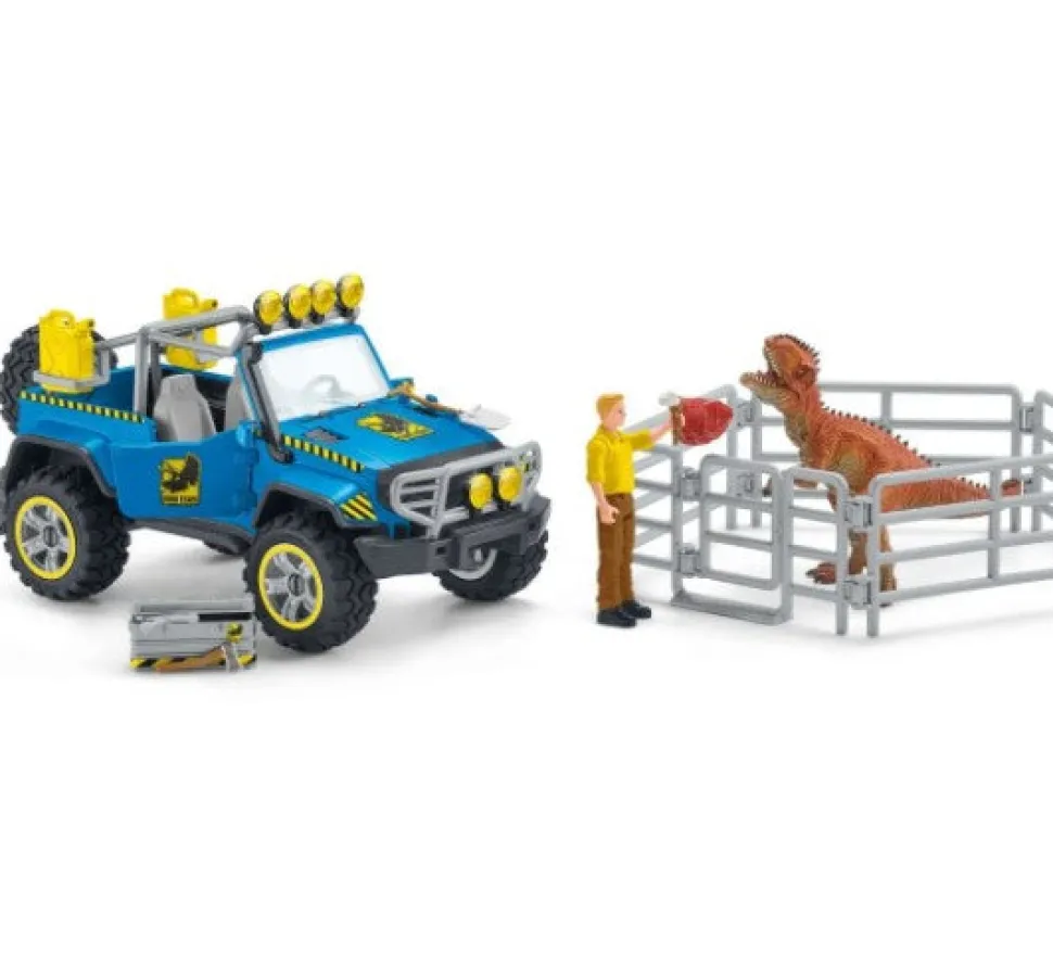 Schleich Dinosaurs Off-Road Vehicle With Dino Outpost Fashion