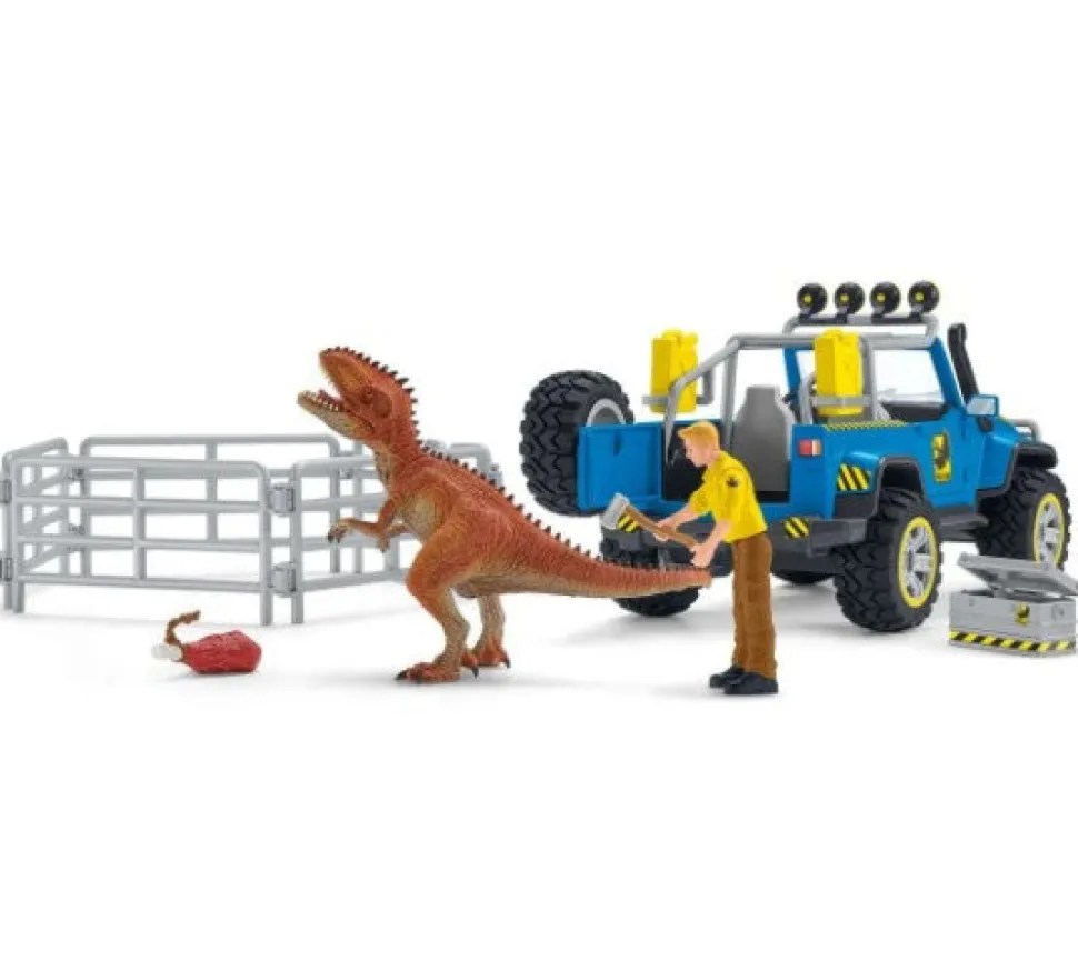 Schleich Dinosaurs Off-Road Vehicle With Dino Outpost Fashion