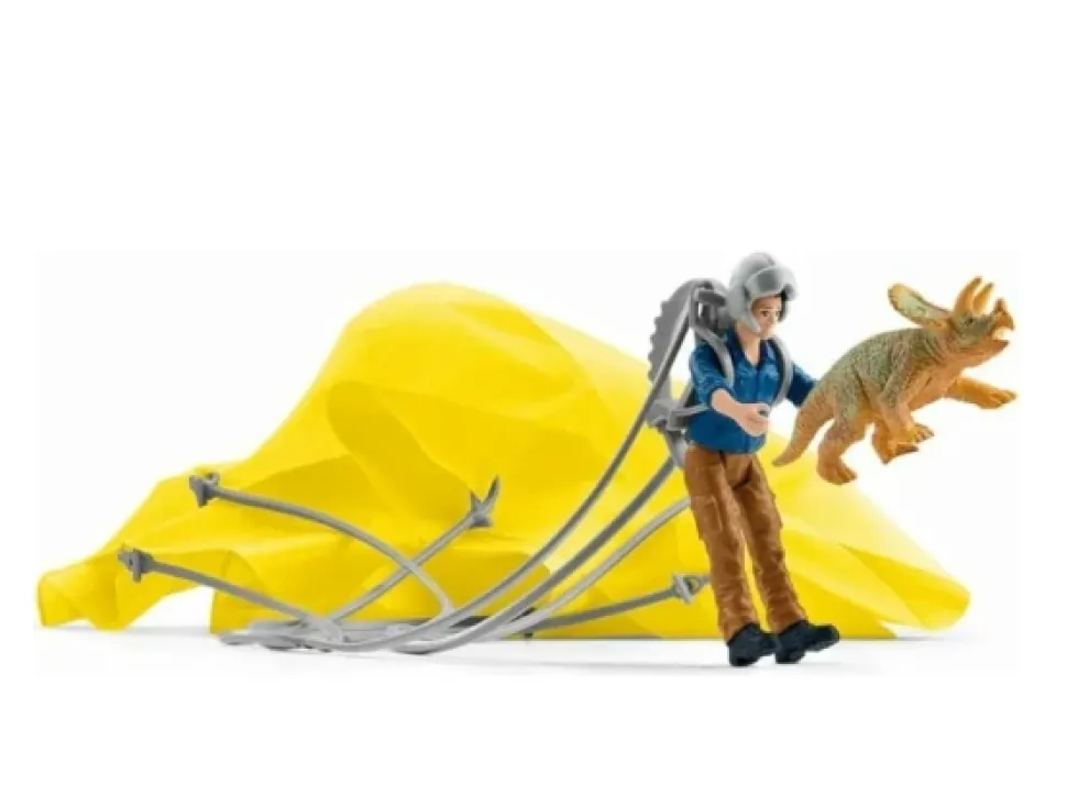 Schleich Dinosaurs Parachute Rescue New