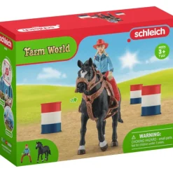Schleich Farm World Cowgirl Barrel Racing Fun Set Clearance