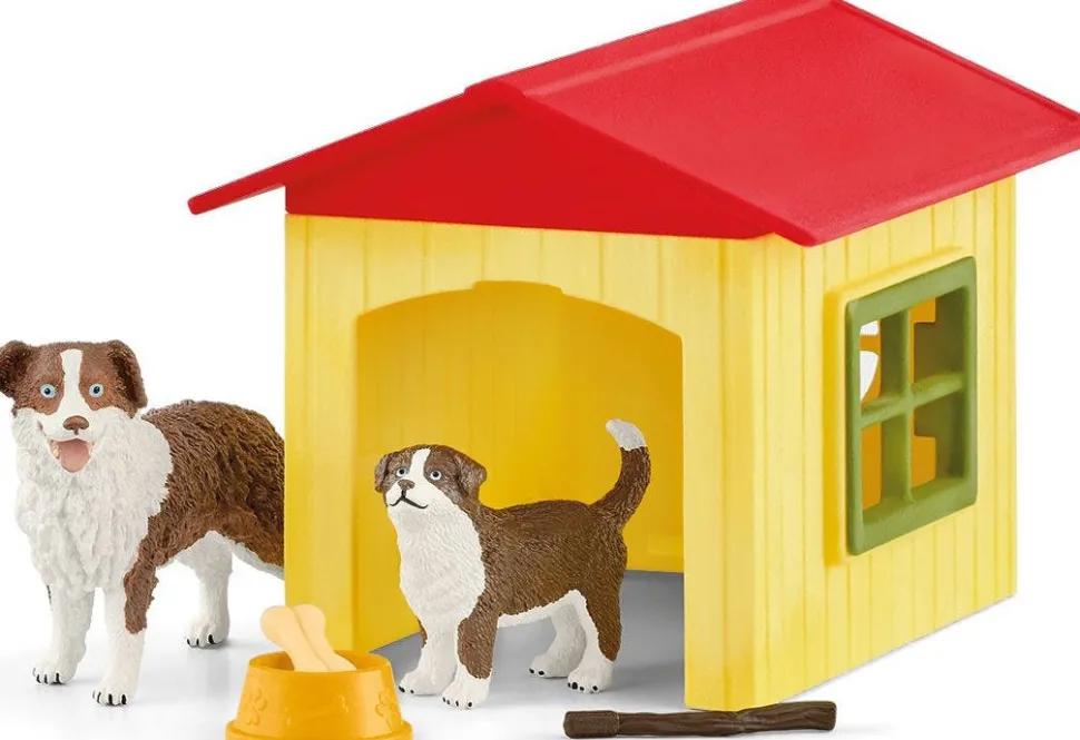 Schleich Farm World Friendly Dog House Set Outlet