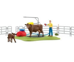 Schleich Farm World Happy Cow Wash Set Store