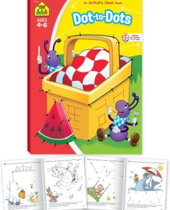 School Zone Activity Zone Dot-To-Dots Workbook Cheap