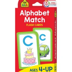 School Zone Flash Cards Alphabet Match New