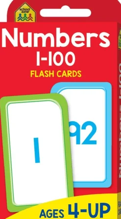 School Zone Flash Cards Numbers 1-100 Sale