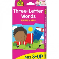 School Zone Flash Cards Three-Letter Words Best Sale
