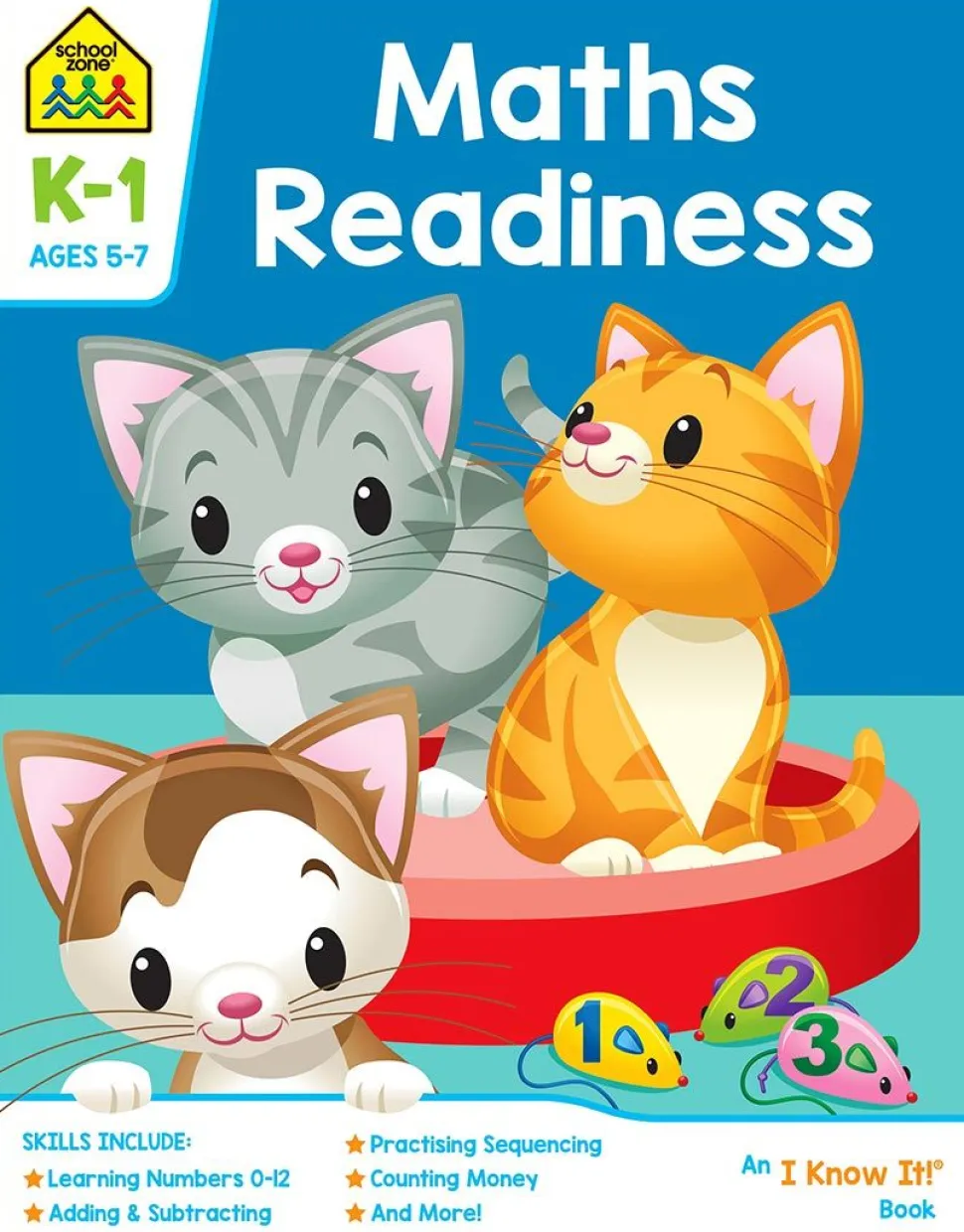 School Zone I Know It Maths Readiness Workbook Clearance