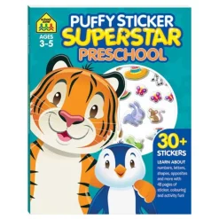 School Zone Puffy Sticker Superstar: Preschool Store