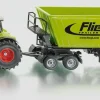 Siku 1949 1:50 Claas Tractor With Front Loader & Dolly & Tipping Trailer Cheap