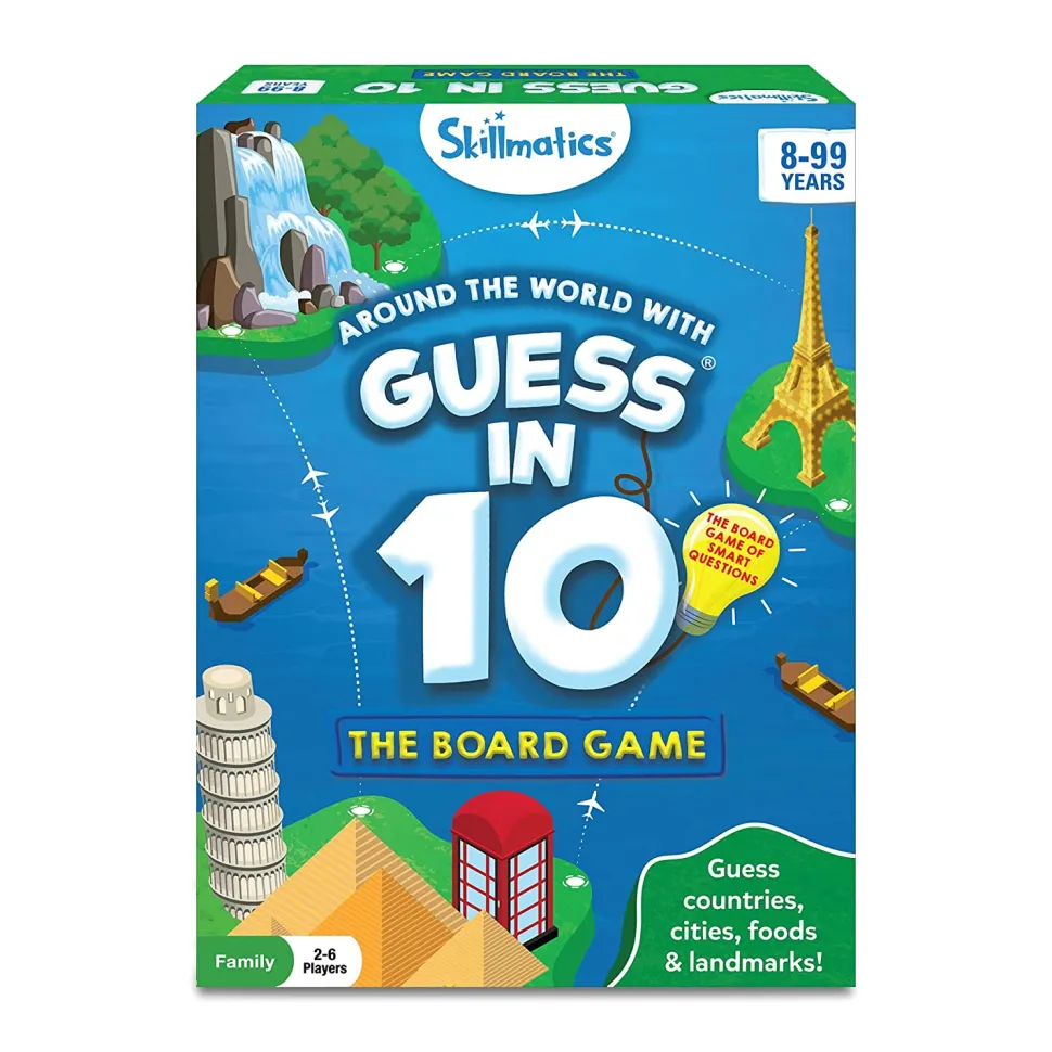 Skillmatics Guess In 10 Around The World Board Game Flash Sale