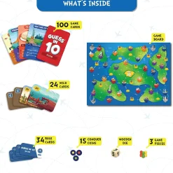 Skillmatics Guess In 10 Around The World Board Game Flash Sale