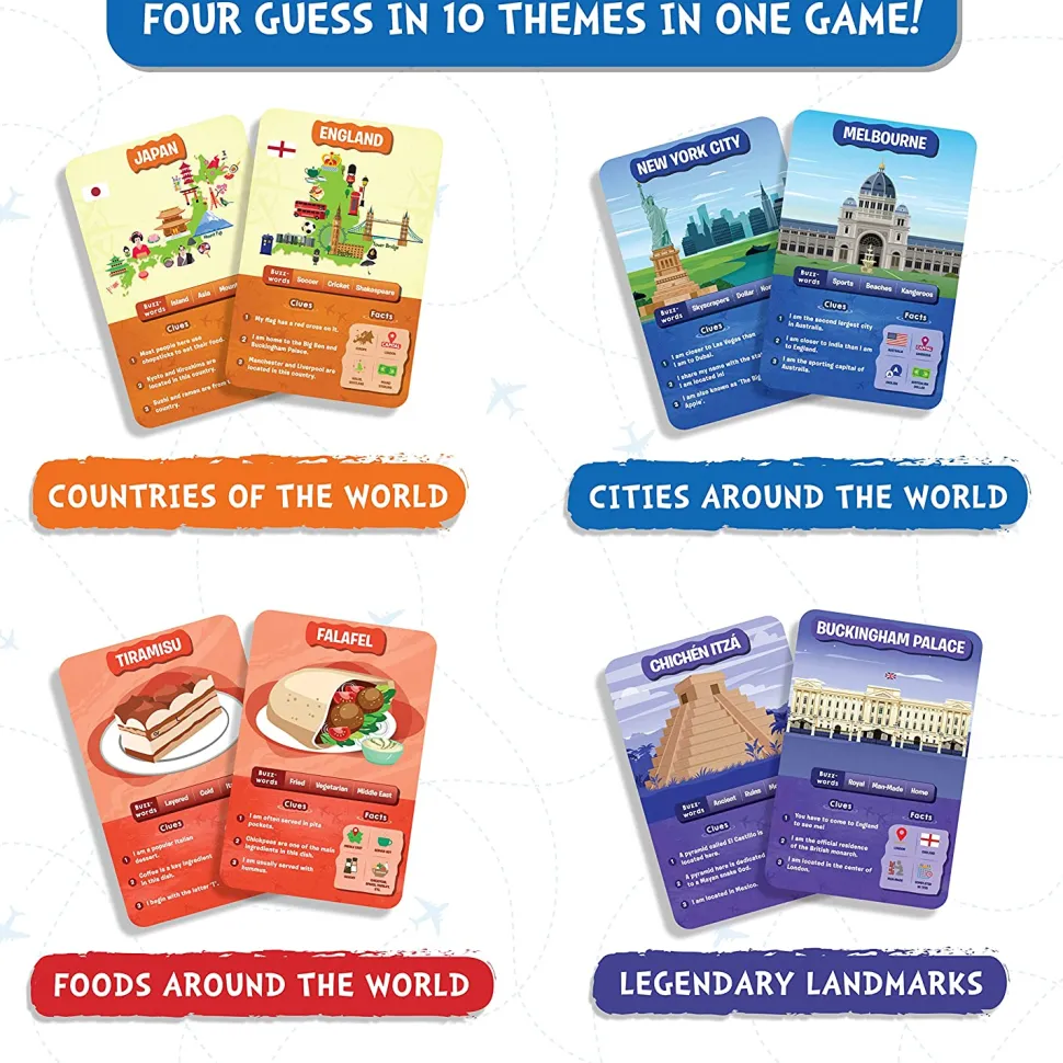 Skillmatics Guess In 10 Around The World Board Game Flash Sale