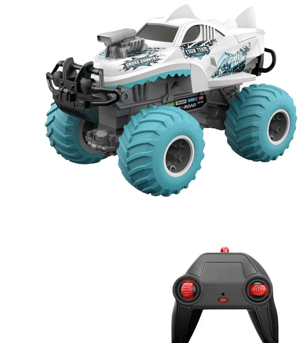Toyworld NZ Sneak Power 1:16 Remote Control Large Wheeled Cross Country Collision Burst Vehicle White Shop