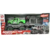 Toyworld NZ Sneak Power Remote Control Large Wheeled Off-Road Green Vehicle With Trailer And Accessories New