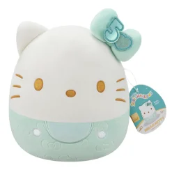 Squishmallows 8 Inch Hello Kitty 50th Anniversary Bows Teal Fashion